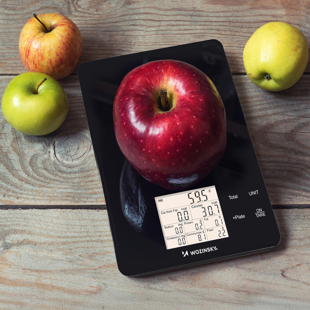 WAGA KUCHENNA BLUETOOTH ANALIZA KALORII DIETETYCZNA LCD 10 KG 7/7