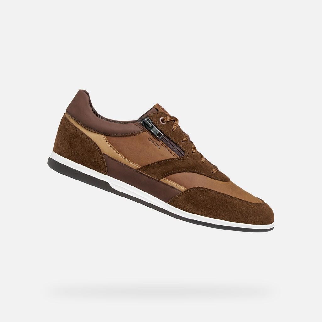 Geox - Baskets Homme Renan Man Cognac/marron - Chaussures De Sport - Marron - Decathlon