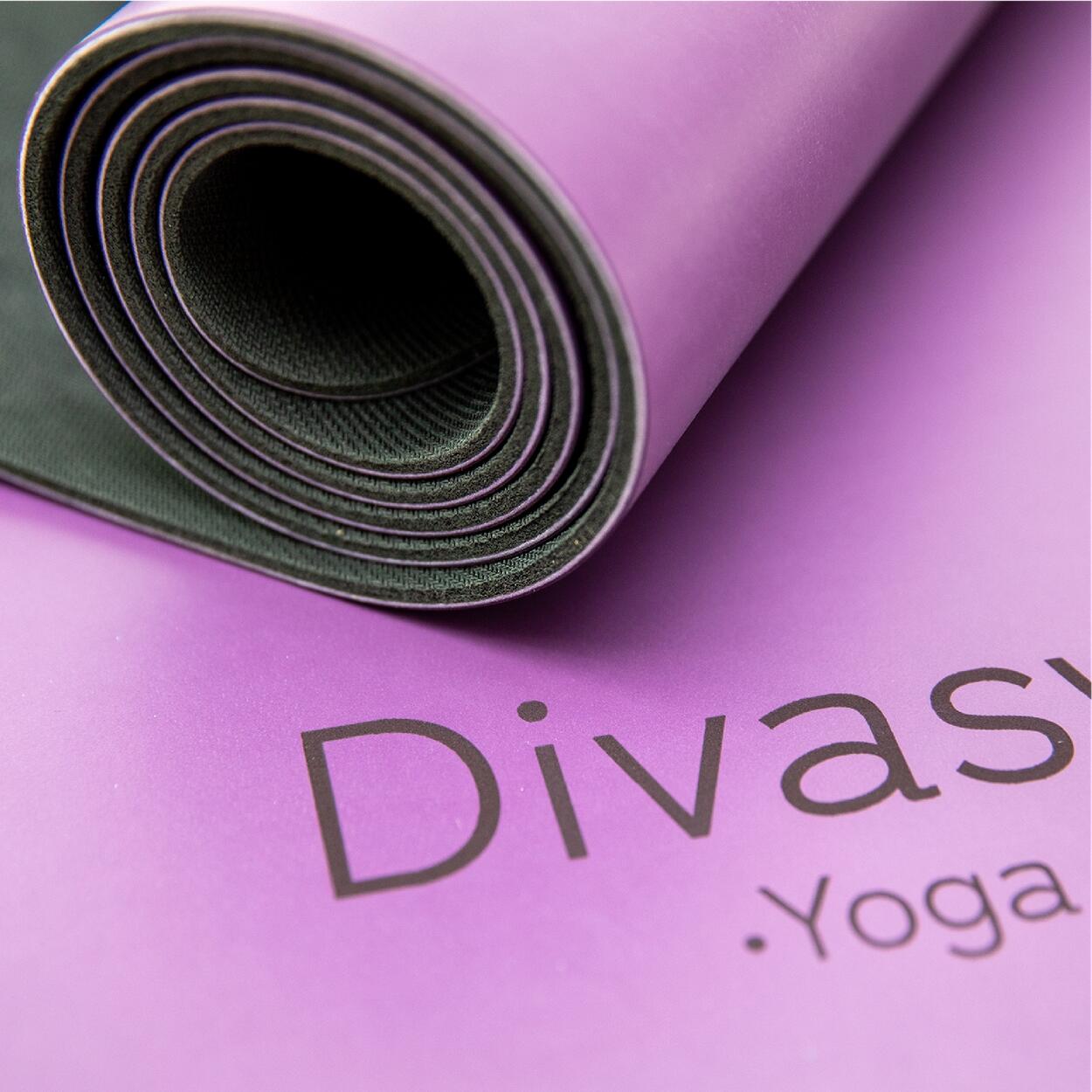 Esterilla de yoga antideslizante, caucho natural y EcoPU japonés, 8 yoga diseños 3/6