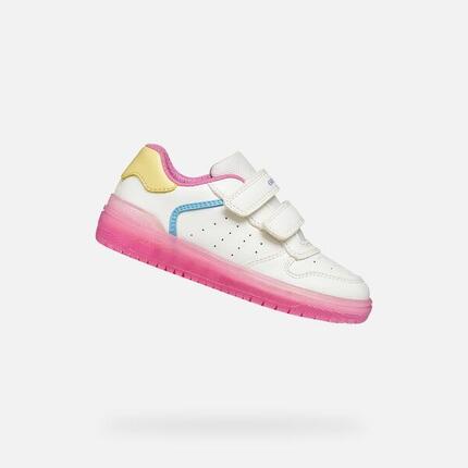 Baskets Fille WASHIBA GIRL Blanc/Rose Foncé