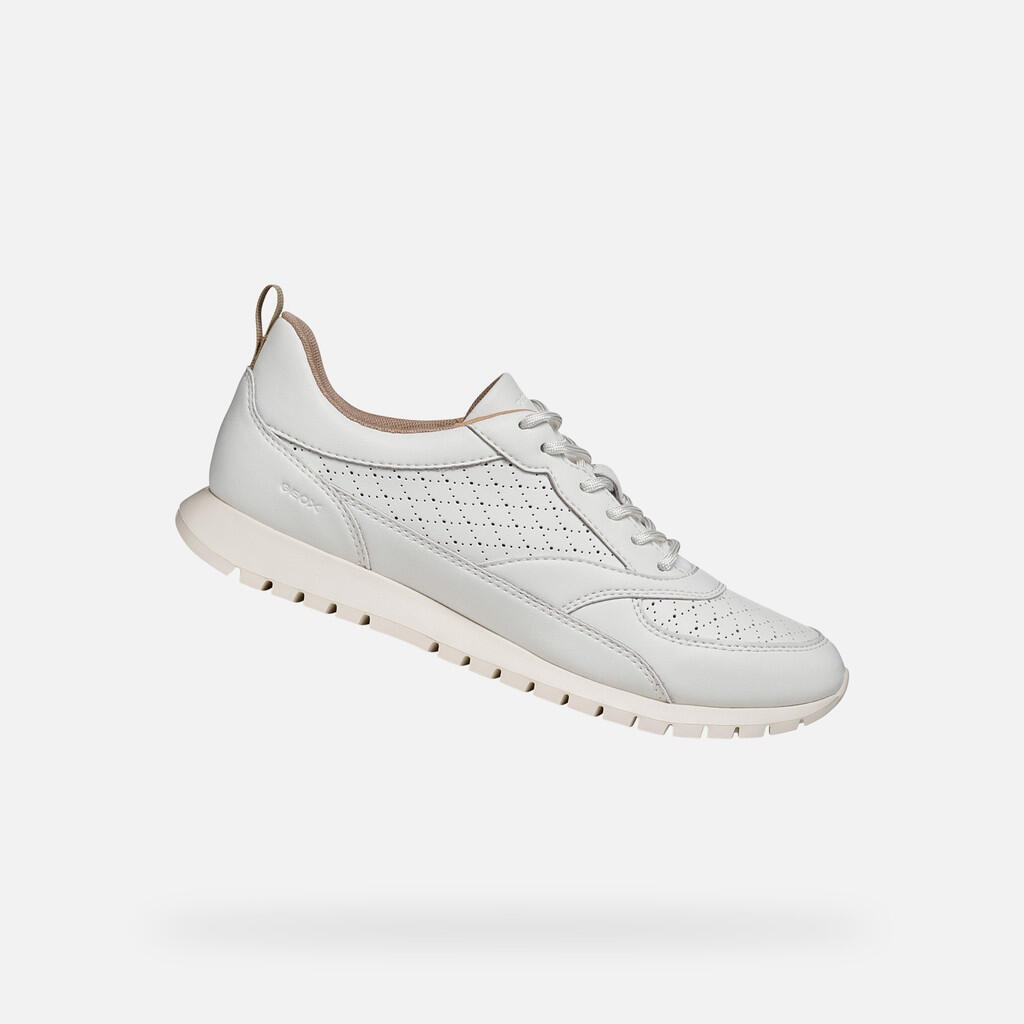 Geox - Baskets Femme D Sukie 2.0 Blanc - Chaussures De Sport - Blanc - Decathlon