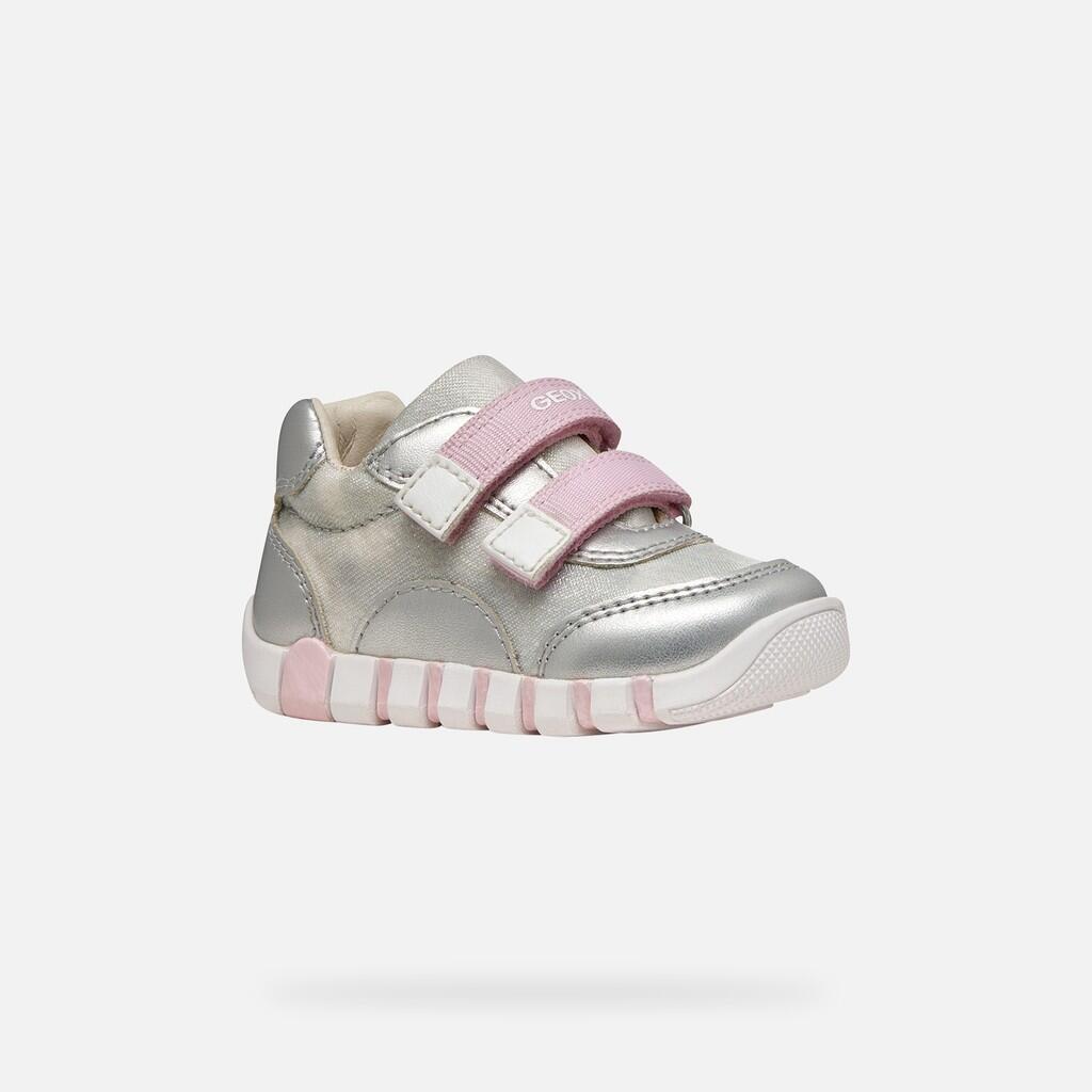 Premiers Pas Bébé Fille B IUPIDOO GIRL Argent/Rose 3/7
