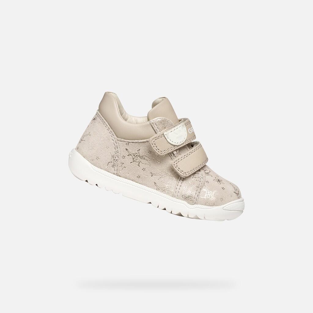 Geox - Premiers Pas Bébé Fille Macchia Baby Girl Beige - Chaussures De Sport - Beige - Decathlon