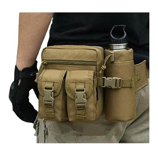 Sac Banane Tactique Latéral avec Gourde en Aluminium Incluse Inuitz