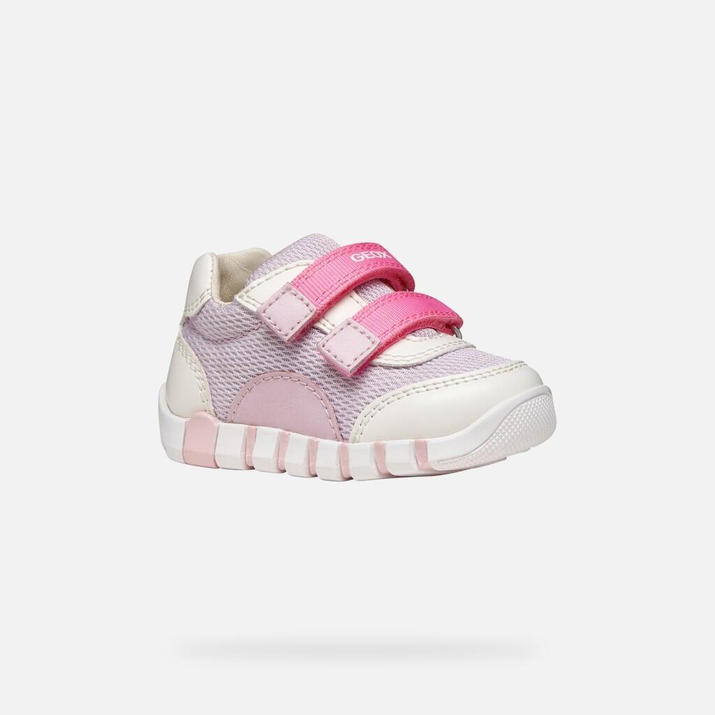 Premiers Pas Bébé Fille IUPIDOO BABY GIRL Blanc/Lilas 4/7