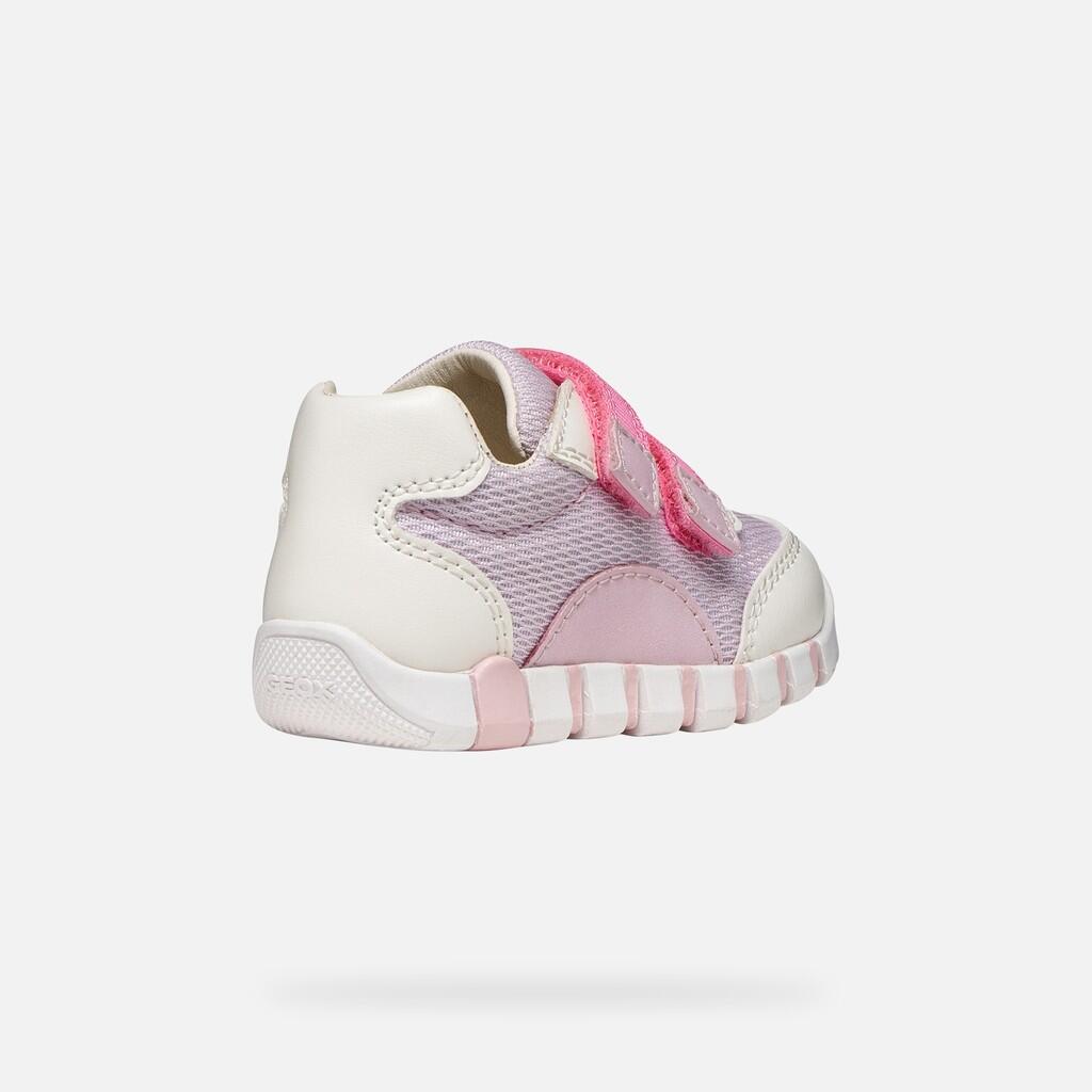 Premiers Pas Bébé Fille IUPIDOO BABY GIRL Blanc/Lilas 6/7