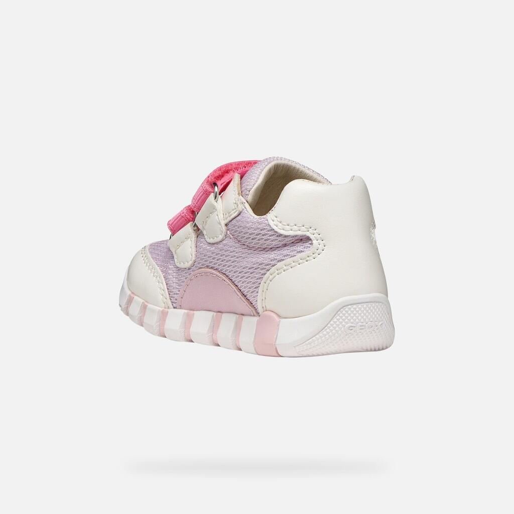Premiers Pas Bébé Fille IUPIDOO BABY GIRL Blanc/Lilas 5/7