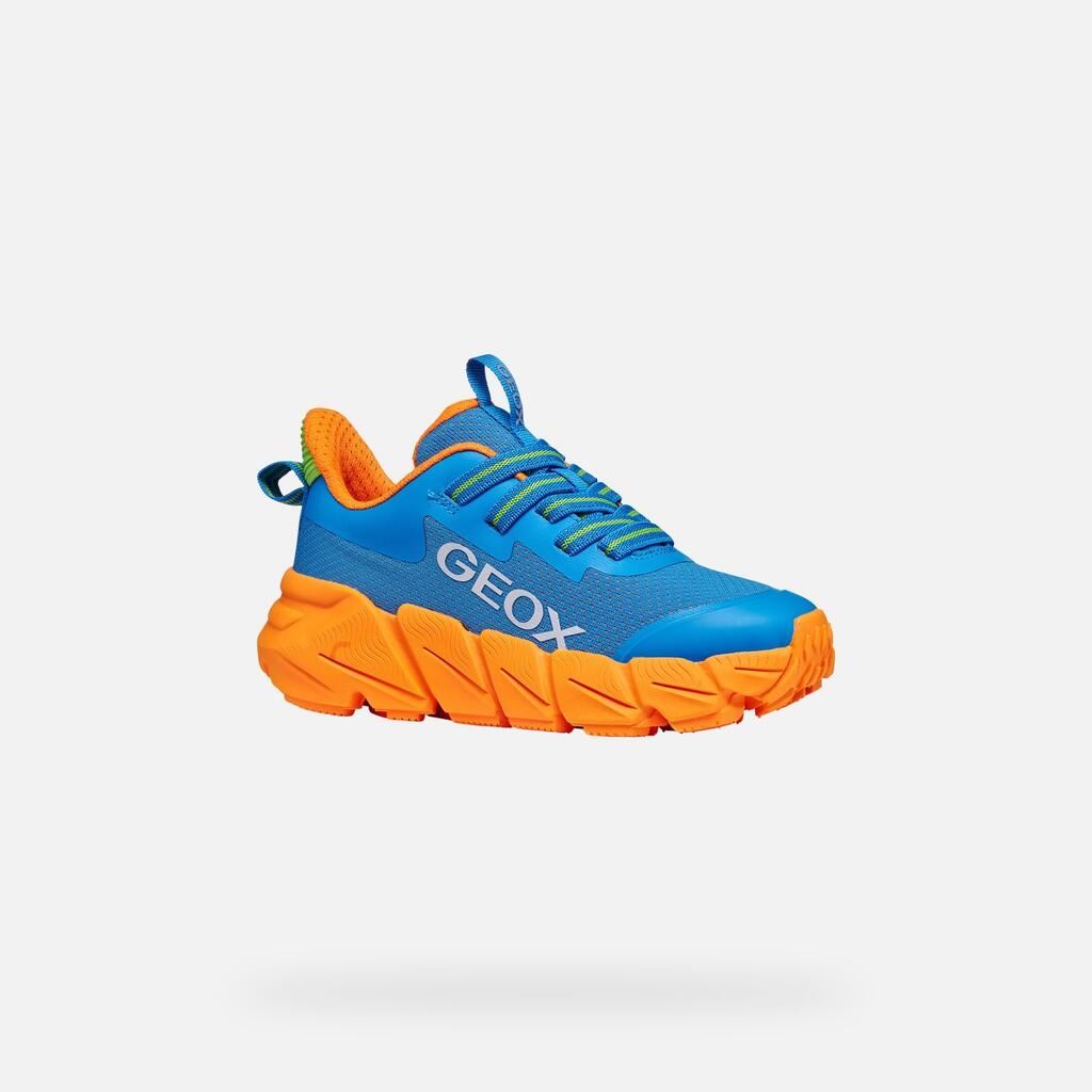 Baskets Garçon FLEXYPER FAST BOY Bleu Clair/Orange 4/7