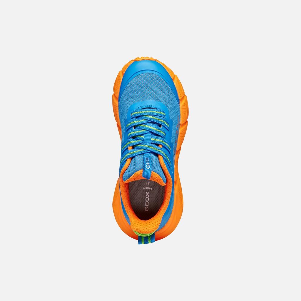 Baskets Garçon FLEXYPER FAST BOY Bleu Clair/Orange 7/7