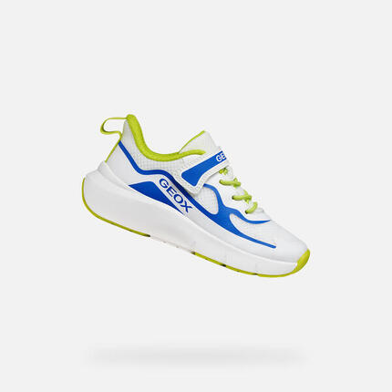 Baskets Garçon PRO-RAN BOY Blanc/Bleu Roi