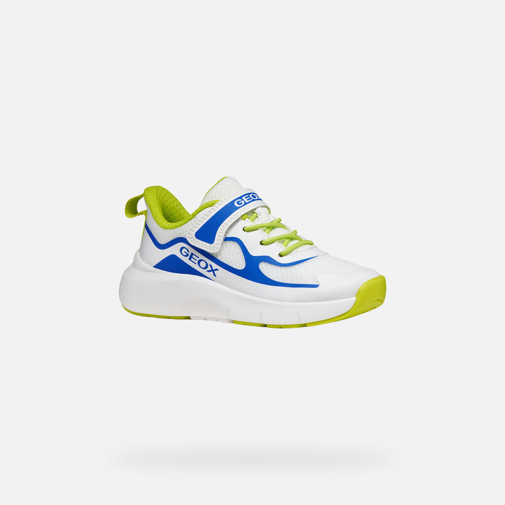 Baskets Garçon J PRO-RAN BOY Blanc/Bleu Roi 3/7