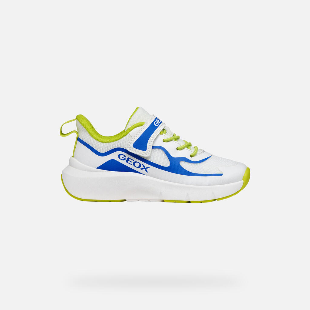 Baskets Garçon J PRO-RAN BOY Blanc/Bleu Roi 2/7