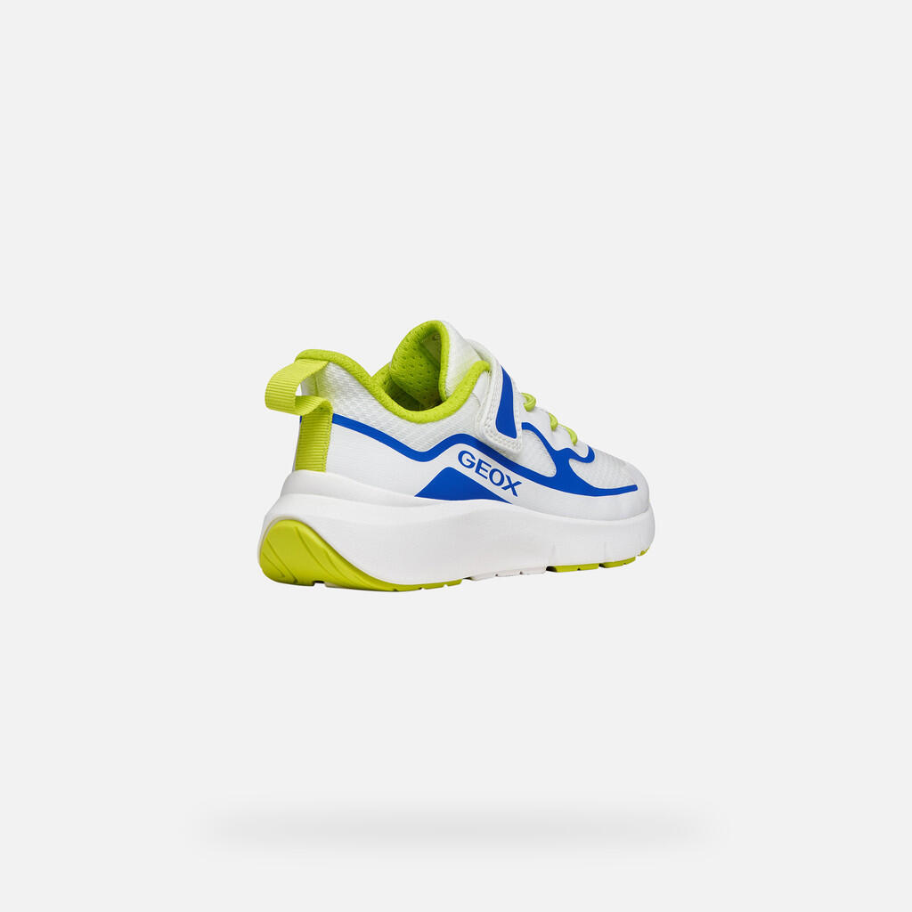 Baskets Garçon J PRO-RAN BOY Blanc/Bleu Roi 5/7