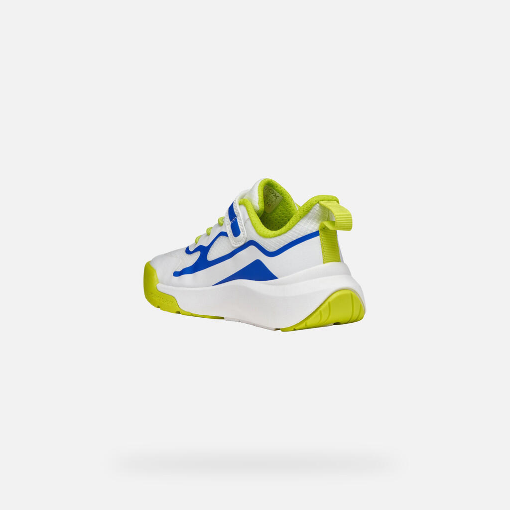 Baskets Garçon J PRO-RAN BOY Blanc/Bleu Roi 4/7
