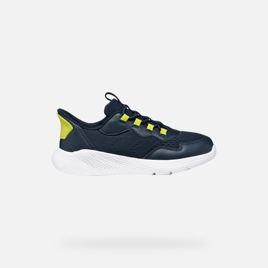 Baskets Garçon SPRINTYE FAST IN BOY Bleu Marine/Citron Vert 2/7