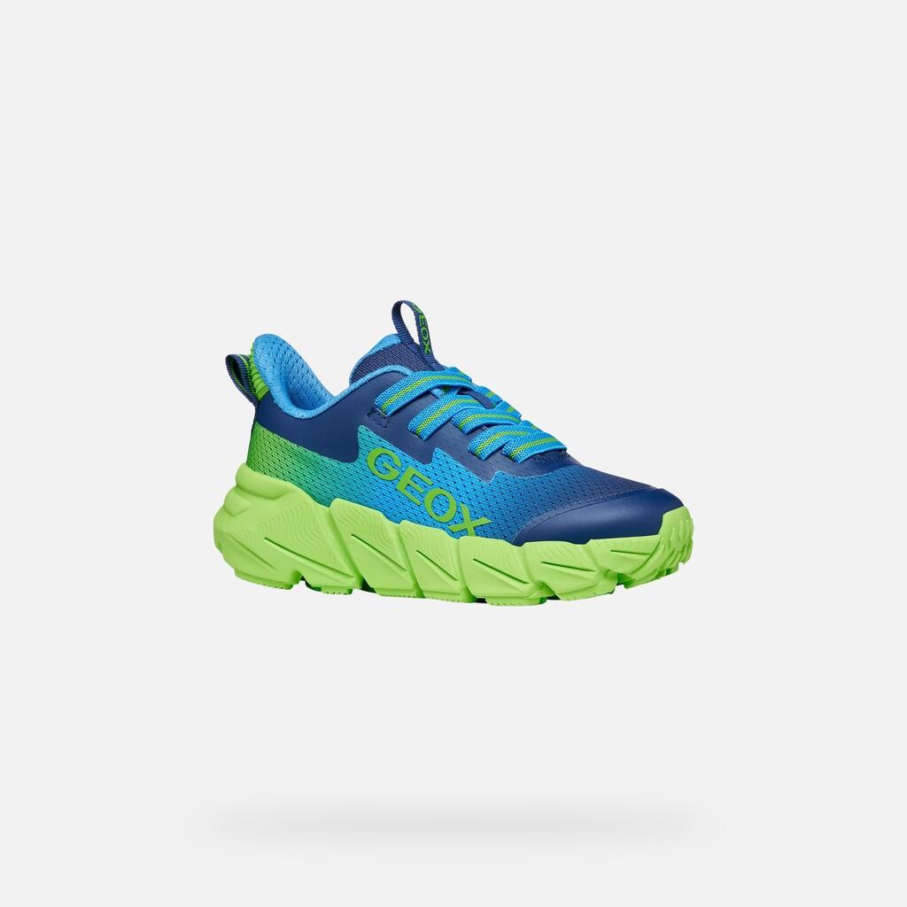 Baskets Garçon FLEXYPER FAST BOY Bleu Clair/Citron Vert 4/7