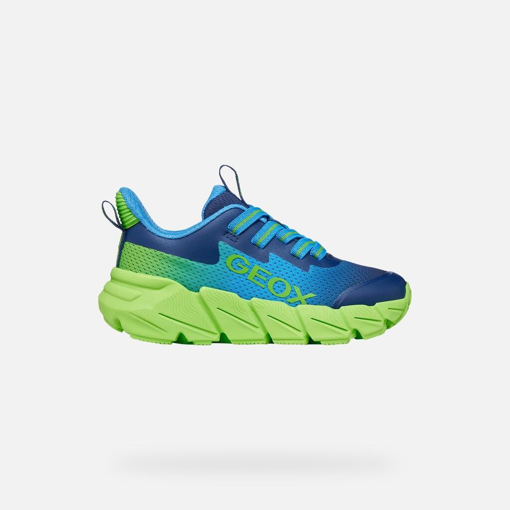 Baskets Garçon FLEXYPER FAST BOY Bleu Clair/Citron Vert 2/7
