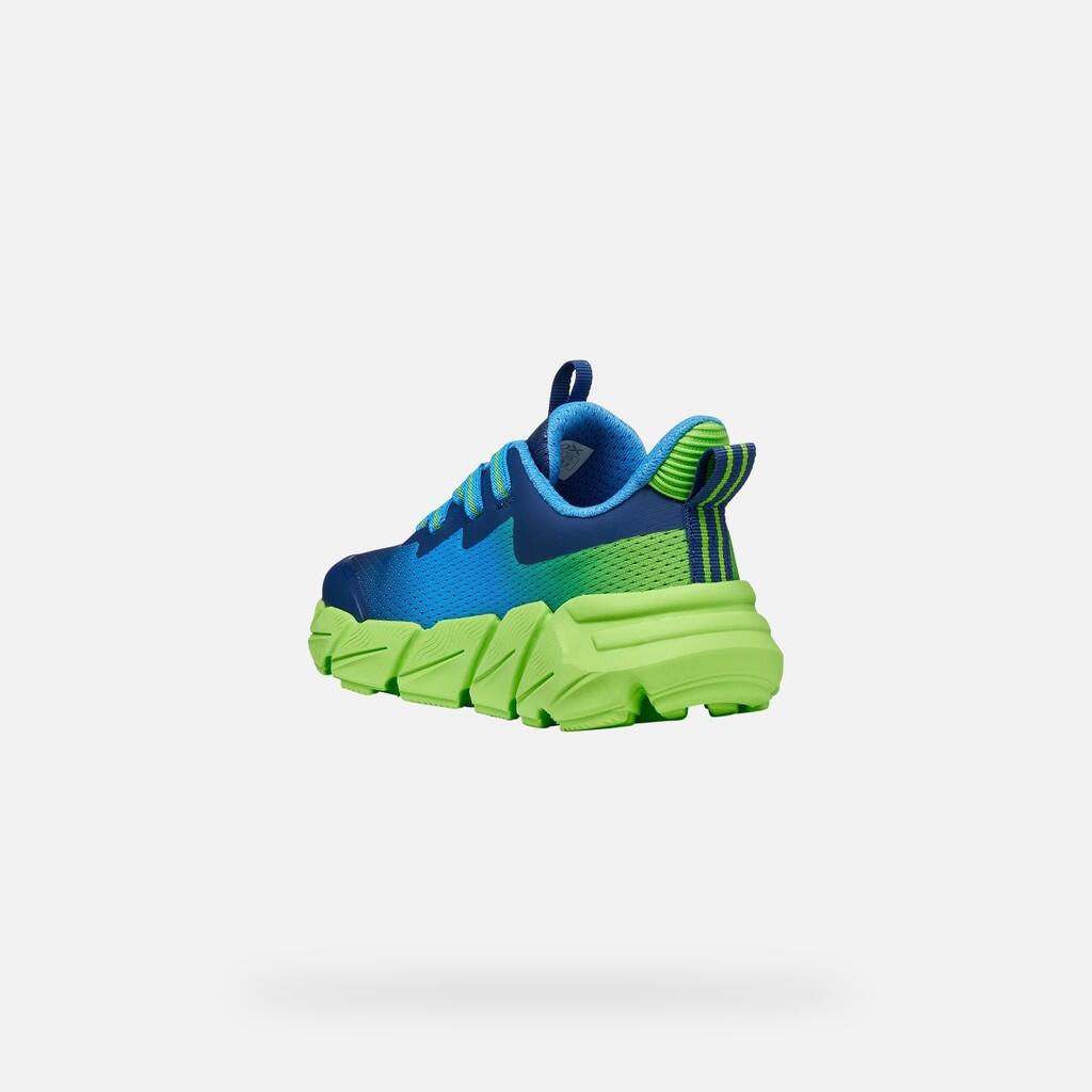 Baskets Garçon FLEXYPER FAST BOY Bleu Clair/Citron Vert 5/7