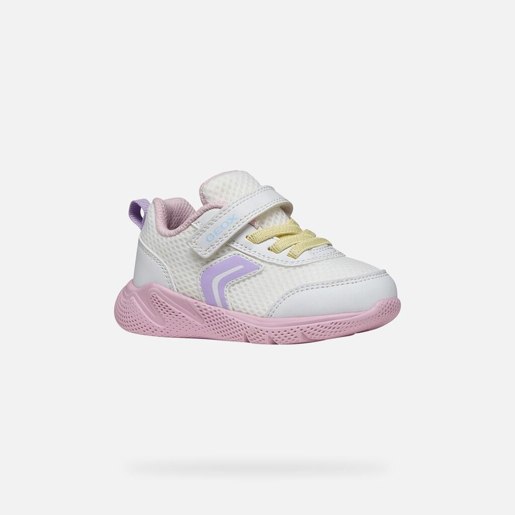 Baskets Bébé Fille SPRINTYE BABY GIRL Blanc/Rose 4/7