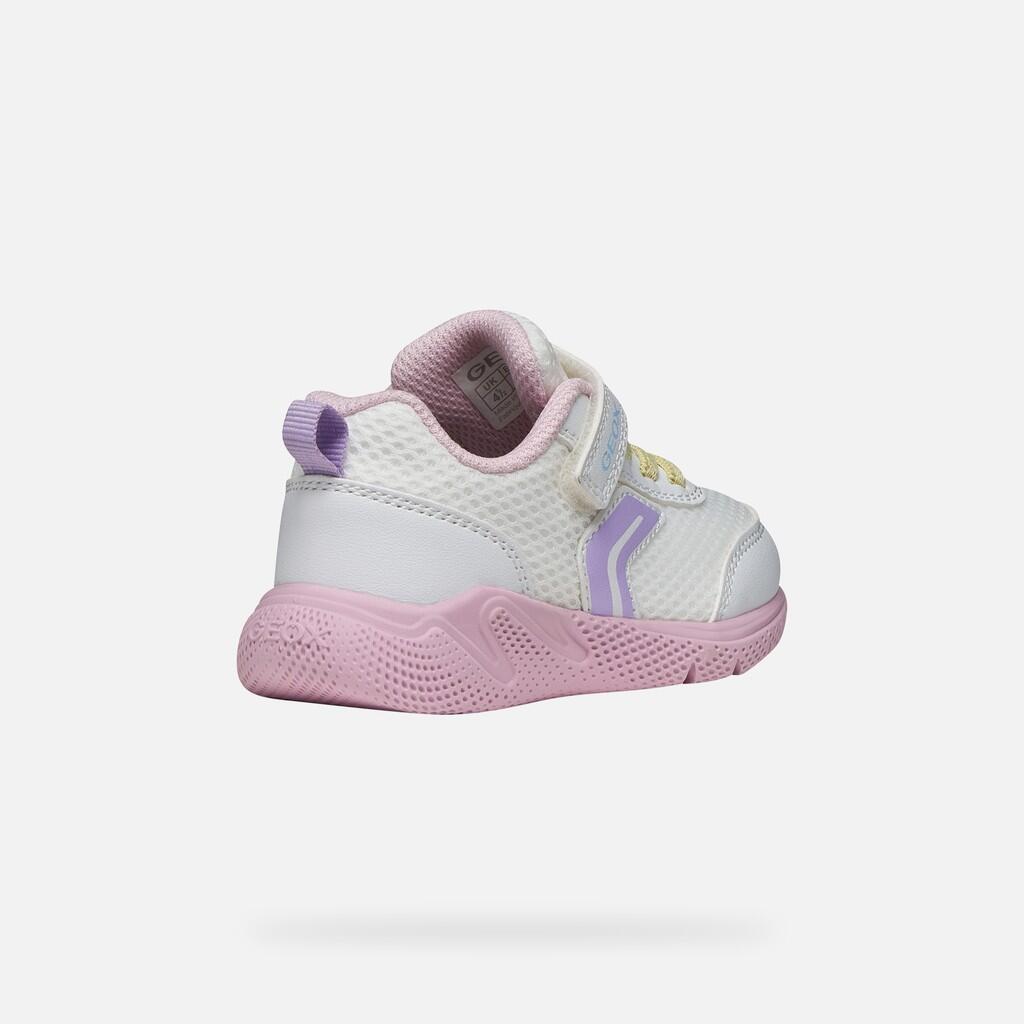 Baskets Bébé Fille SPRINTYE BABY GIRL Blanc/Rose 6/7