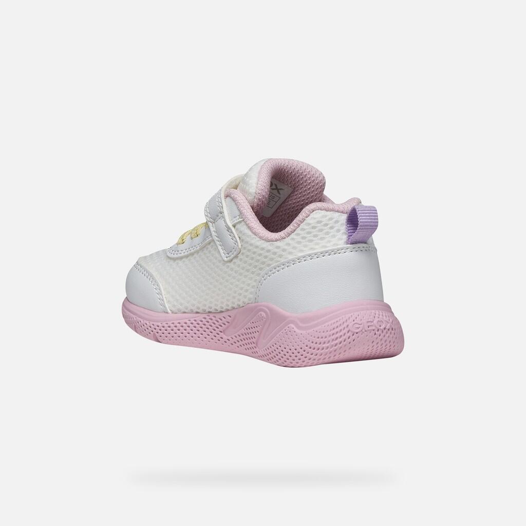 Baskets Bébé Fille SPRINTYE BABY GIRL Blanc/Rose 5/7
