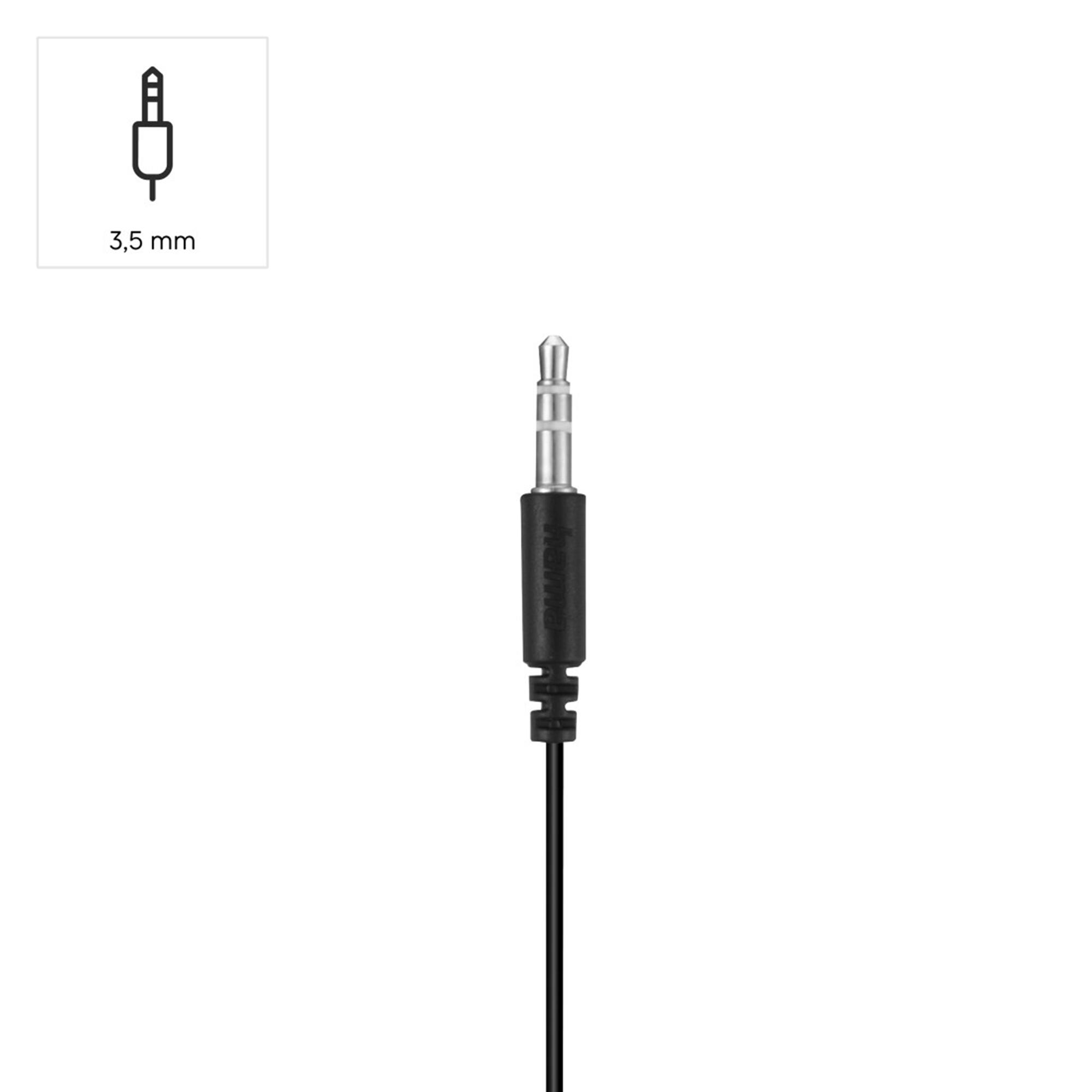 HAMA Kopfhörer Gloss II, In-Ear, Schwarz 3/4