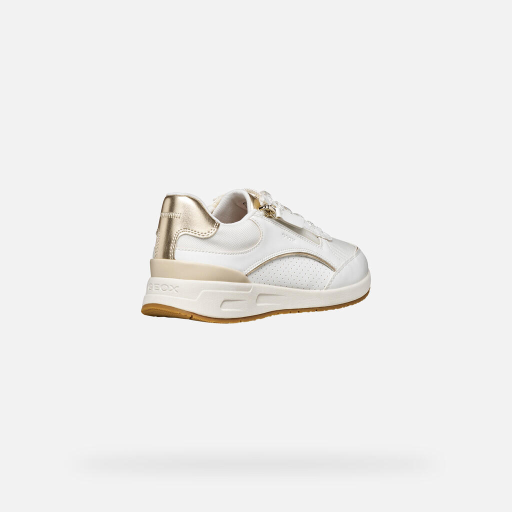 Baskets Femme BULMYA WOMAN Blanc/Or Clair 7/7