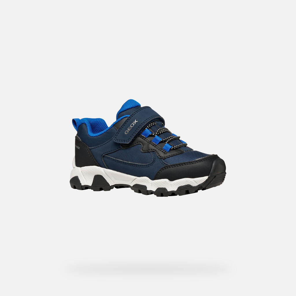 Baskets Garçon J MAGNETAR BOY B ABX Bleu Marine/Bleu Roi 4/7