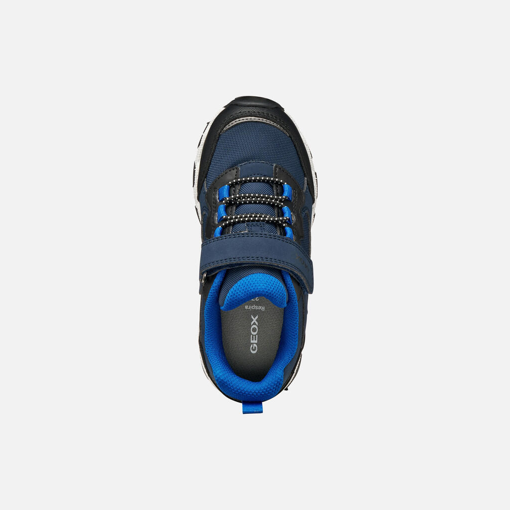 Baskets Garçon J MAGNETAR BOY B ABX Bleu Marine/Bleu Roi 7/7