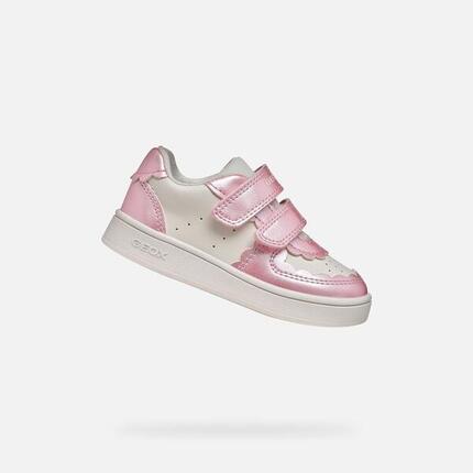 Baskets Bébé Fille ECLYPER TODDLER GIRL Blanc/Rose Foncé