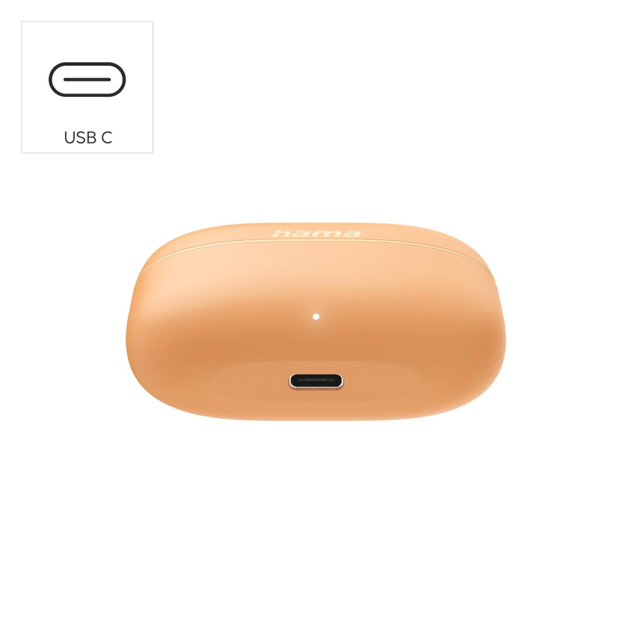 HAMA Bluetooth®-Kopfhörer Freedom Buddy II, TWS Earbuds, Orange 4/6