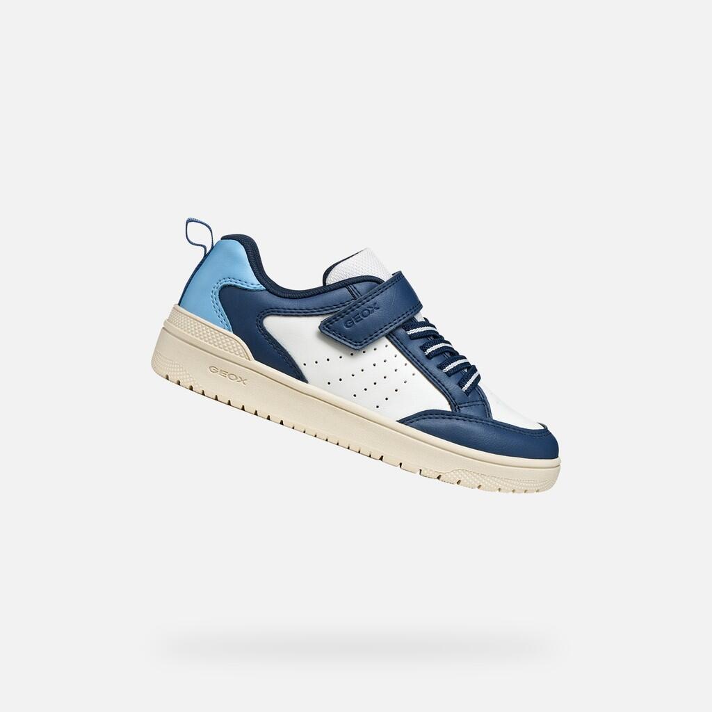 Baskets Garçon WASHIBA BOY Blanc/Bleu Marine 1/7