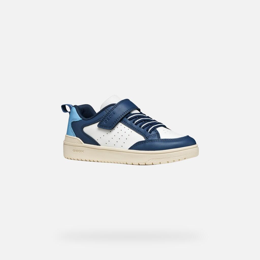 Baskets Garçon WASHIBA BOY Blanc/Bleu Marine 4/7