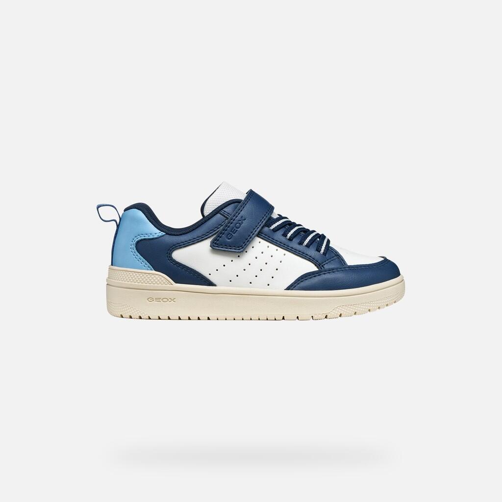 Baskets Garçon WASHIBA BOY Blanc/Bleu Marine 2/7