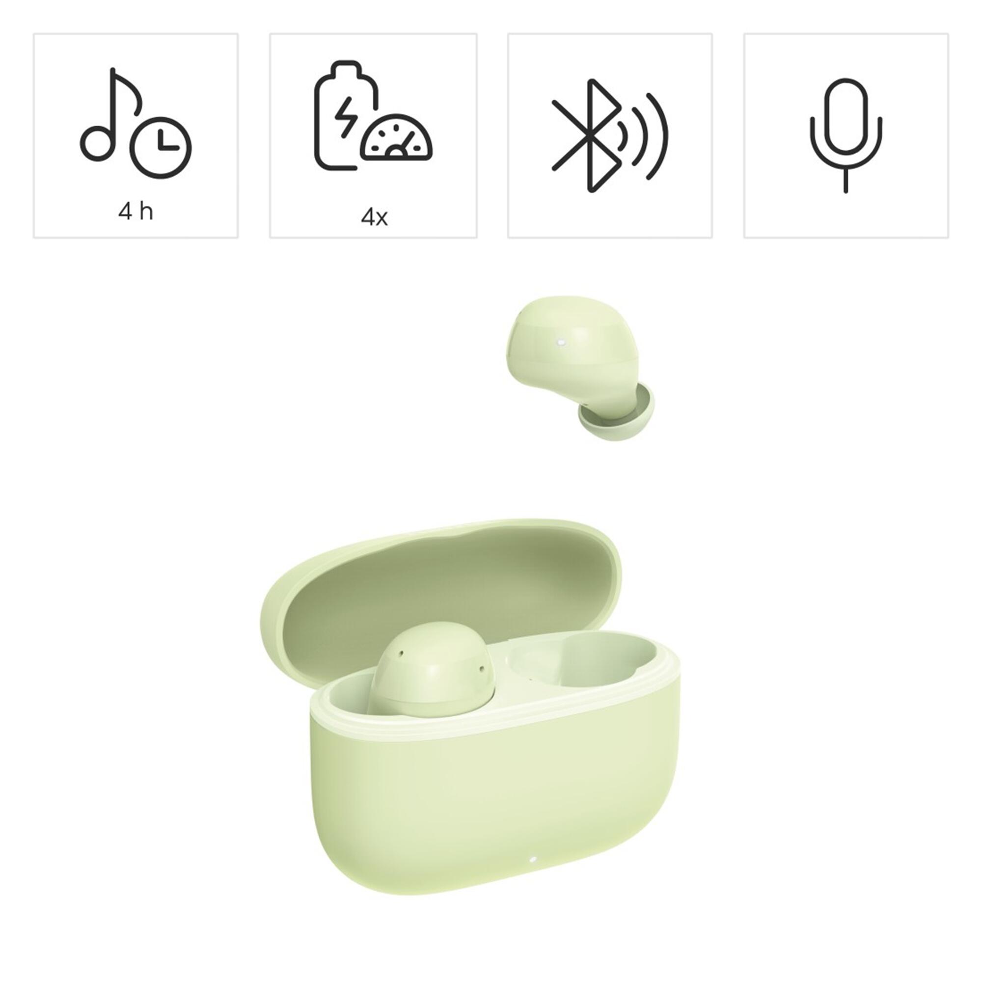 HAMA Bluetooth®-Kopfhörer Freedom Buddy II, TWS Earbuds, Grün 2/6