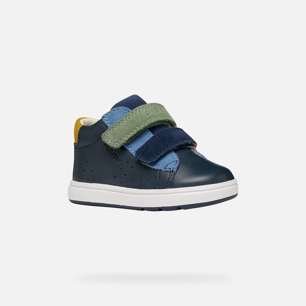 Premiers Pas Bébé Garçon B BIGLIA BOY Bleu Marine/Bleu Ciel Foncé 4/7