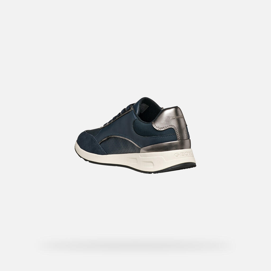 Baskets Femme BULMYA WOMAN Bleu Marine/Argent 6/7