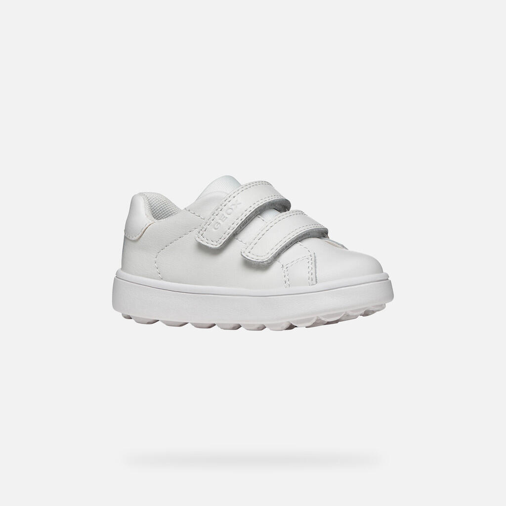 Baskets Bébé Garçon B MINICUB BOY Blanc 3/7