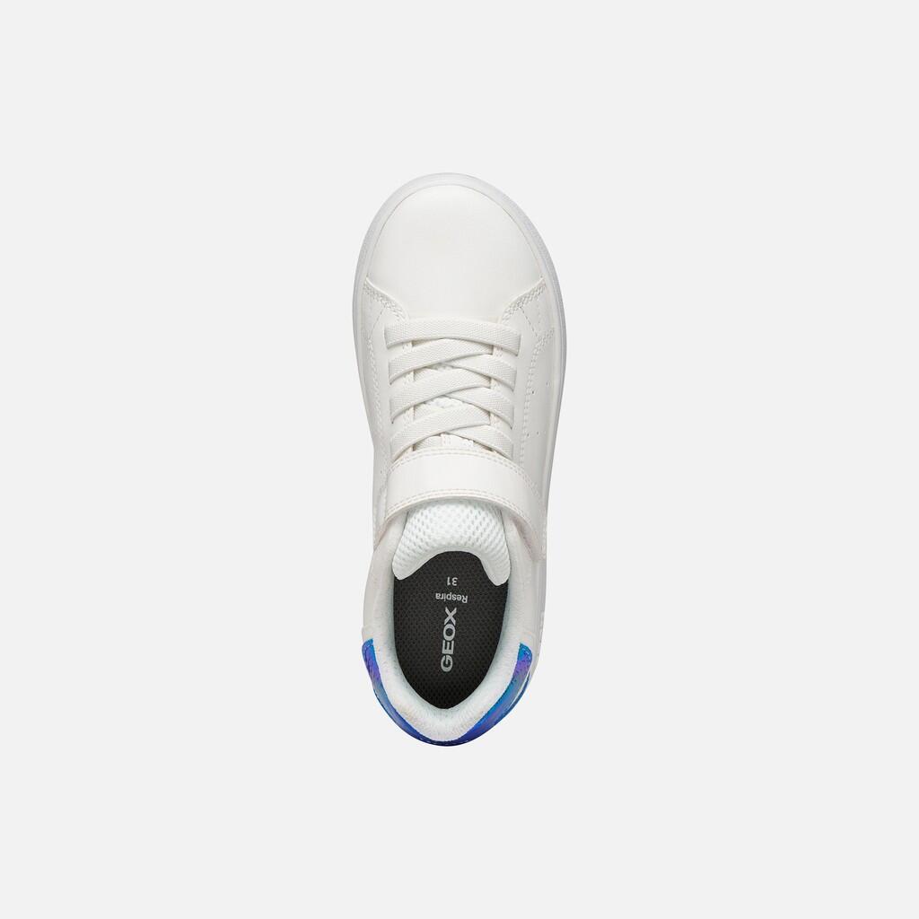 Baskets Fille ECLYPER GIRL Blanc/Bleu Bleuet 7/7