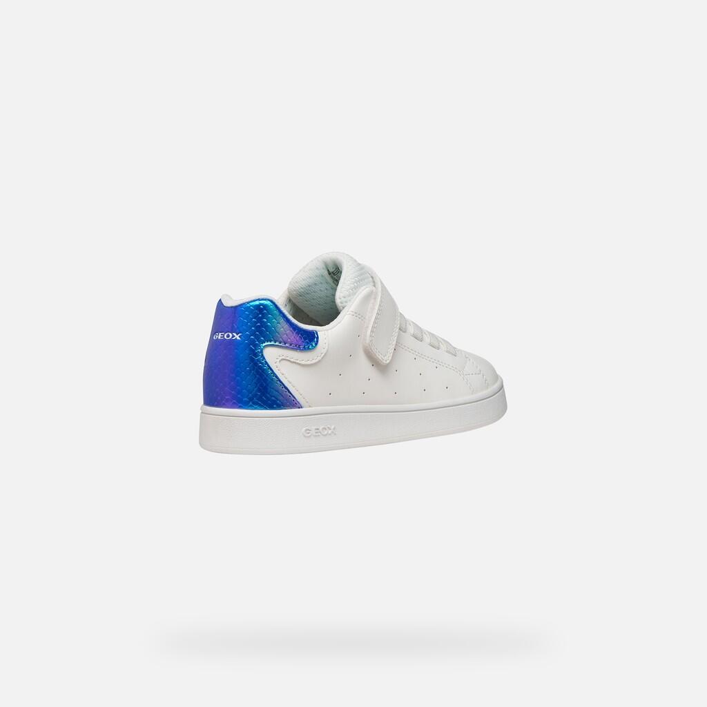 Baskets Fille ECLYPER GIRL Blanc/Bleu Bleuet 6/7
