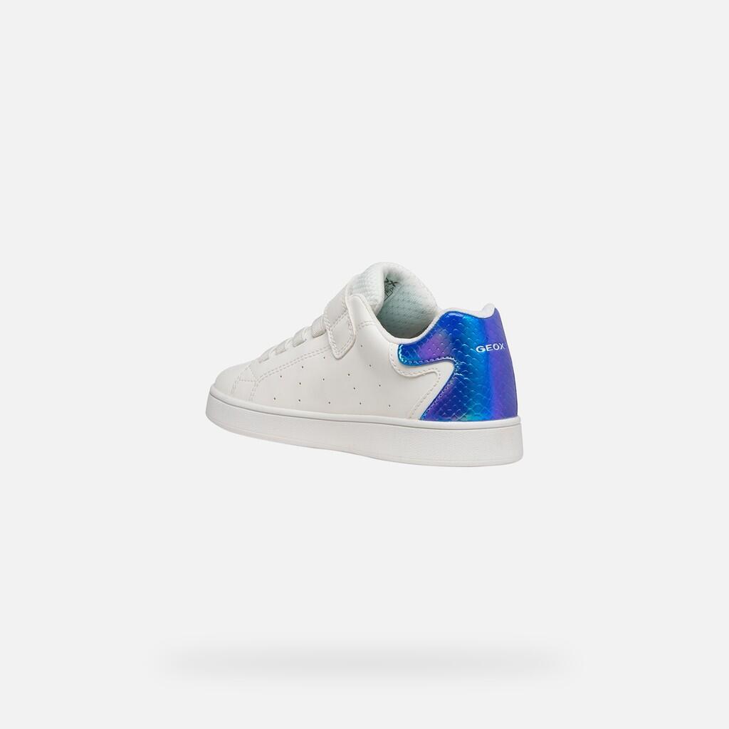 Baskets Fille ECLYPER GIRL Blanc/Bleu Bleuet 5/7