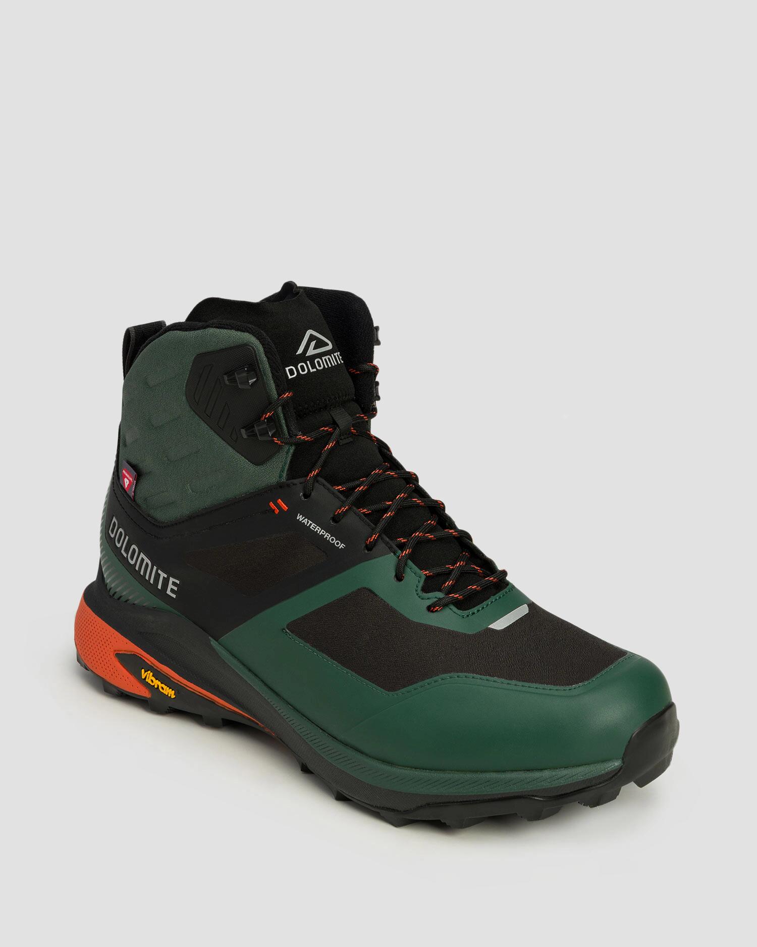 Wysokie ocieplone buty trekkingowe męskie Dolomite Nibelia Warm High WP zielony