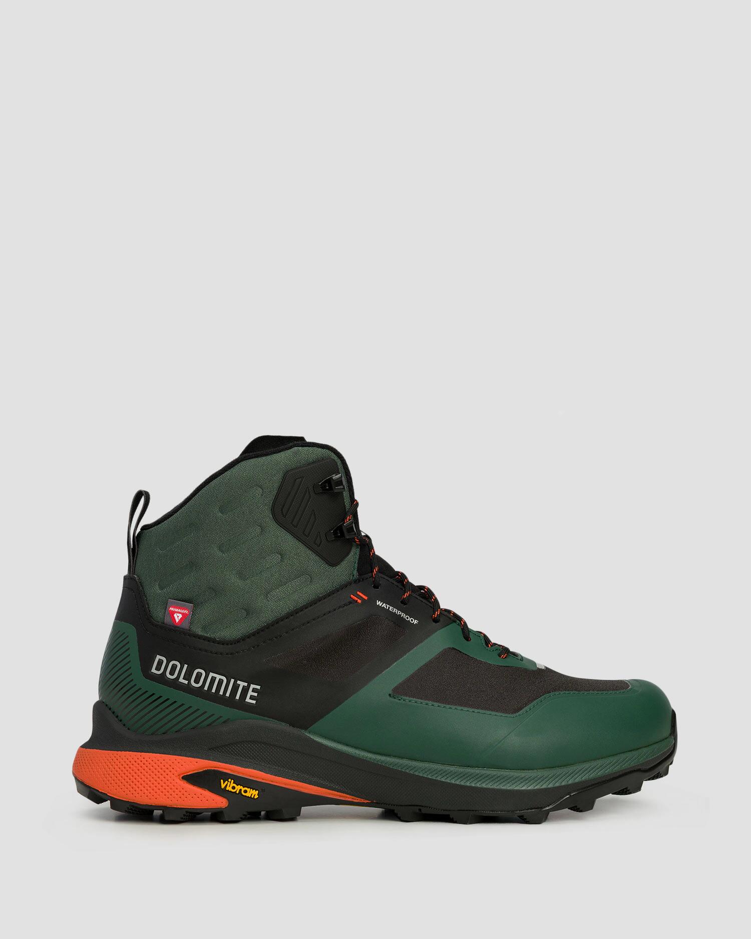 Wysokie ocieplone buty trekkingowe męskie Dolomite Nibelia Warm High WP zielony 3/7