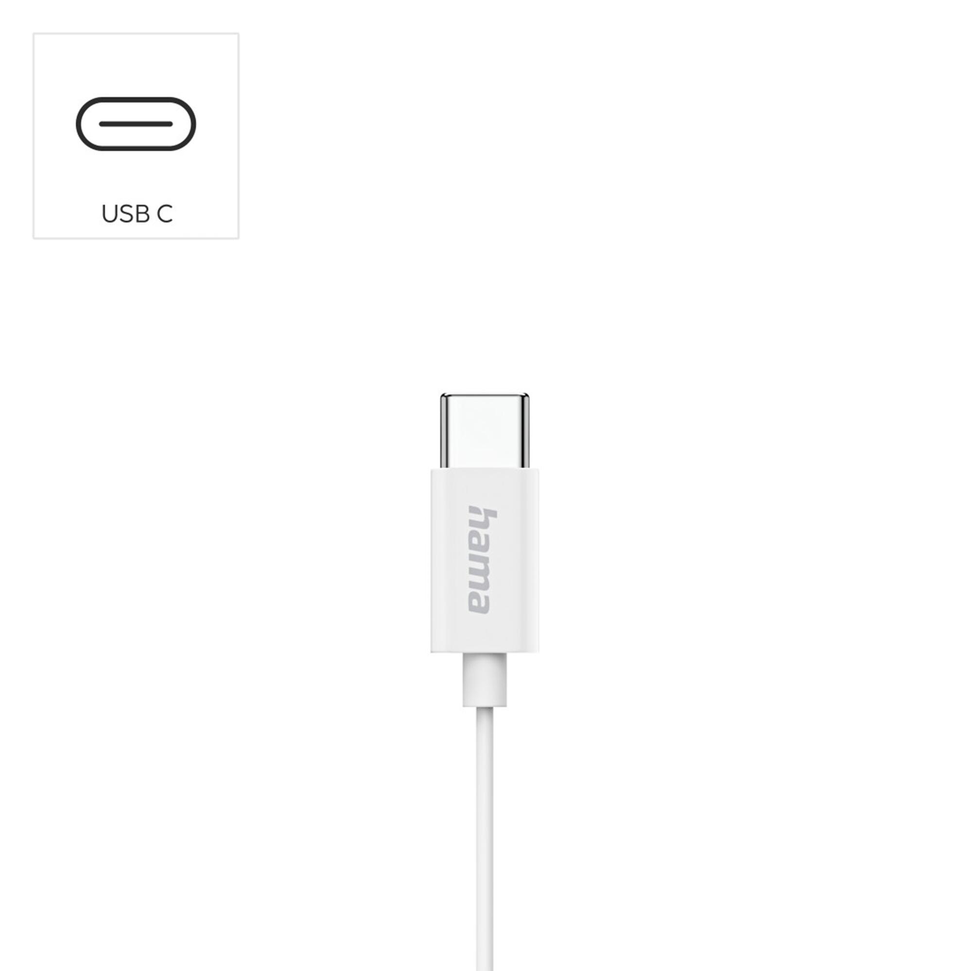 HAMA Kopfhörer Classy Earbuds, USB-C, Weiß 3/4