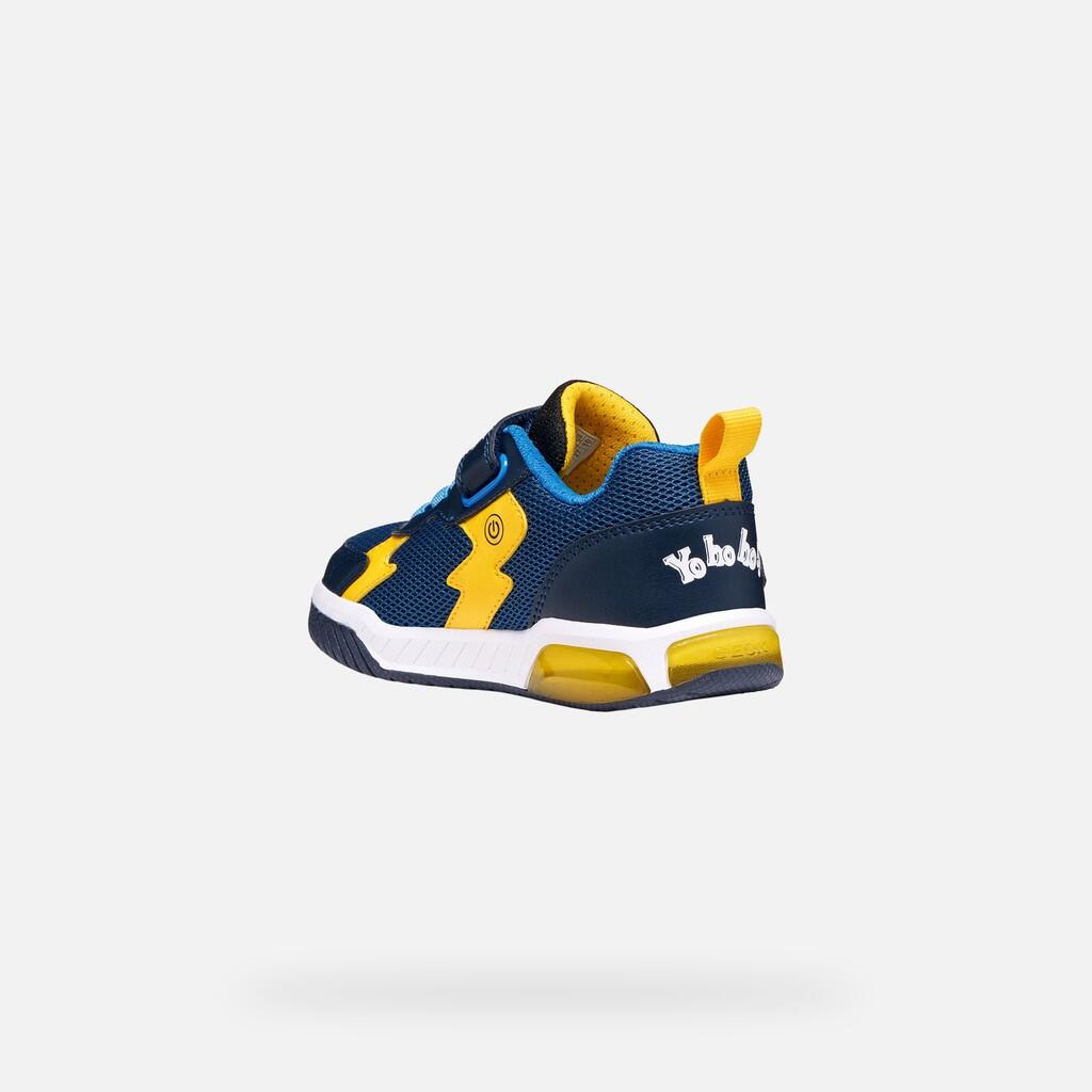 Baskets Garçon INEK BOY Bleu Marine/Jaune 5/7