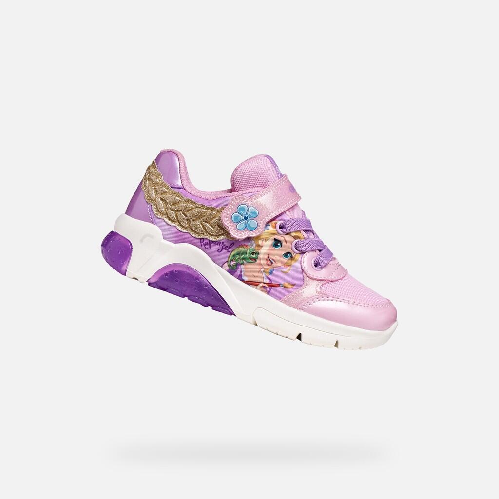 Geox - Baskets Fille Fadinlight Girl Rose/lilas Foncé - Chaussures De Sport - Rose - Decathlon
