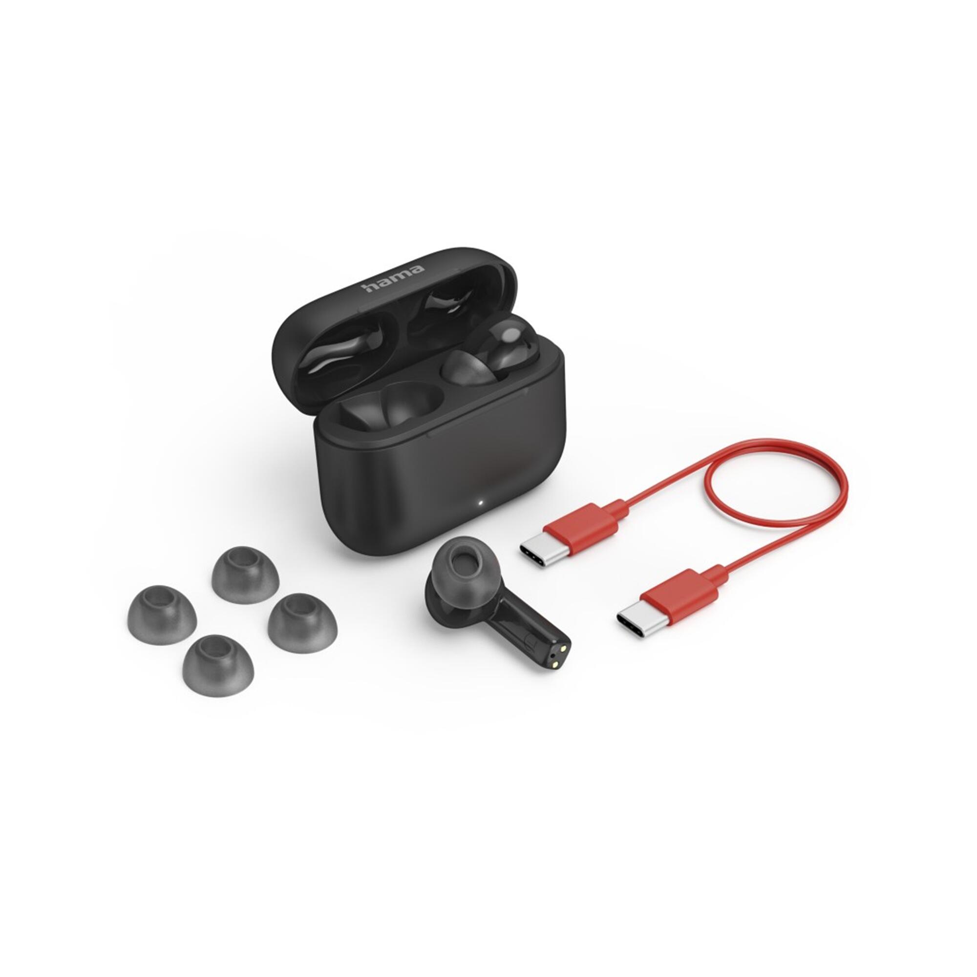 HAMA Bluetooth®-Kopfhörer Passion Clear II, TWS In-Ear, ANC, Schwarz 5/7