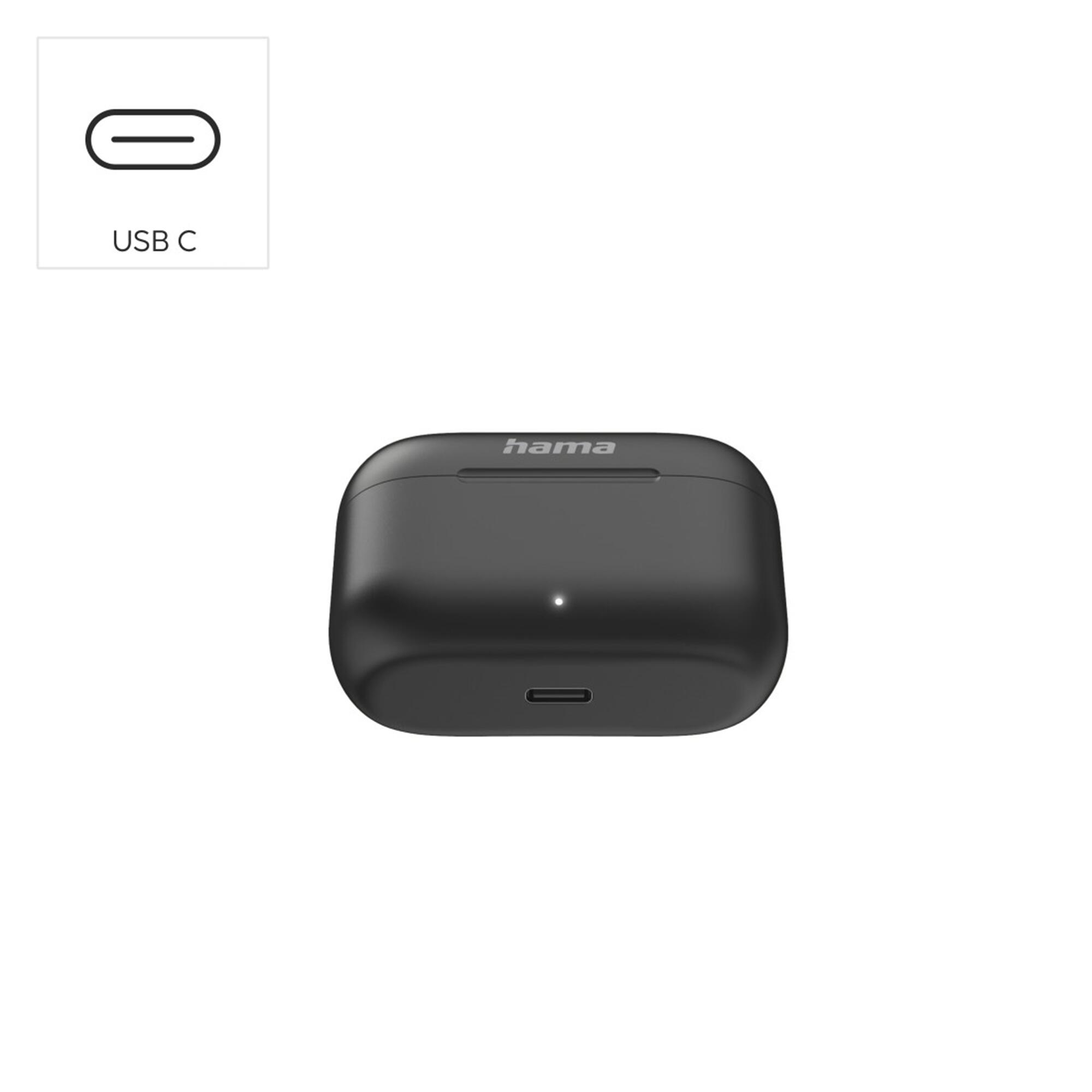 HAMA Bluetooth®-Kopfhörer Passion Clear II, TWS In-Ear, ANC, Schwarz 4/7