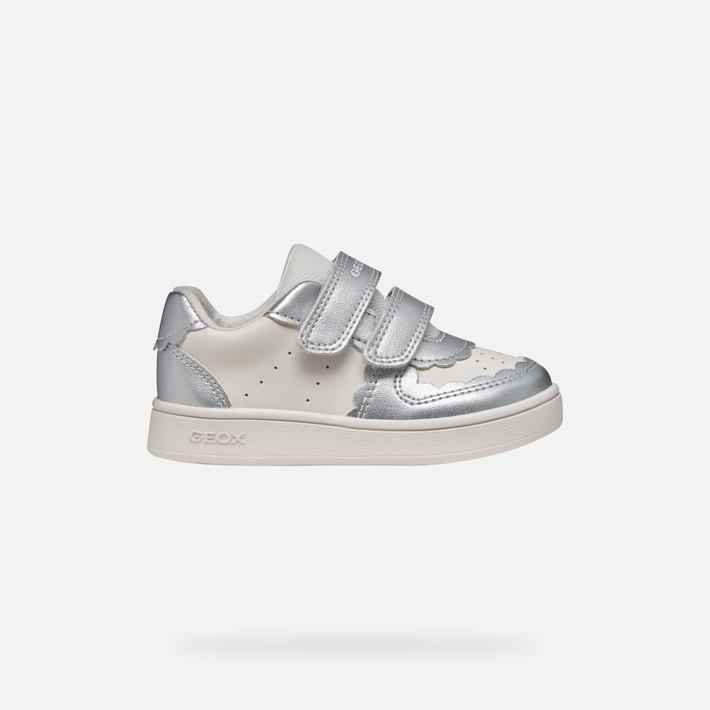 Baskets Bébé Fille B ECLYPER GIRL Blanc/Argent 2/7