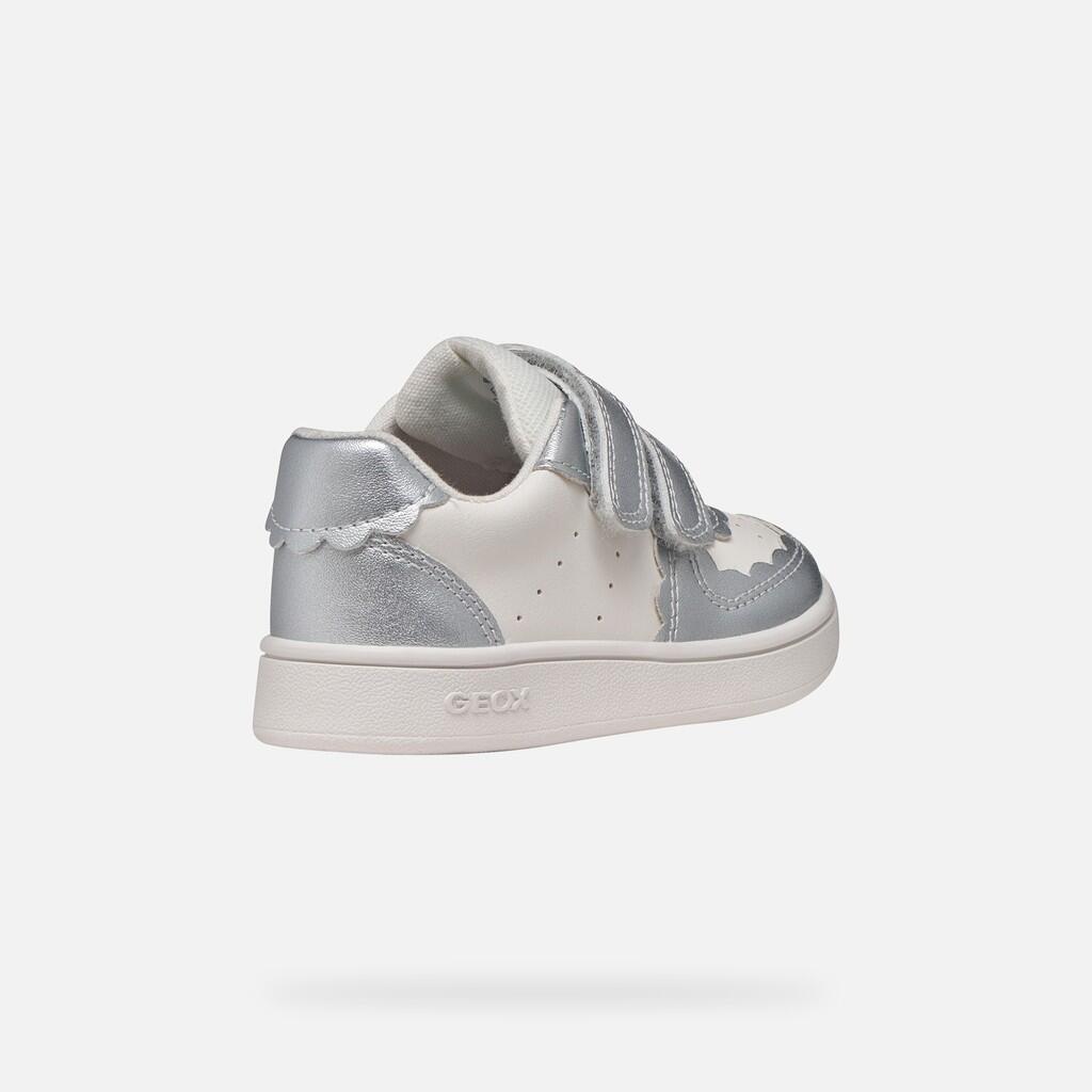 Baskets Bébé Fille B ECLYPER GIRL Blanc/Argent 6/7